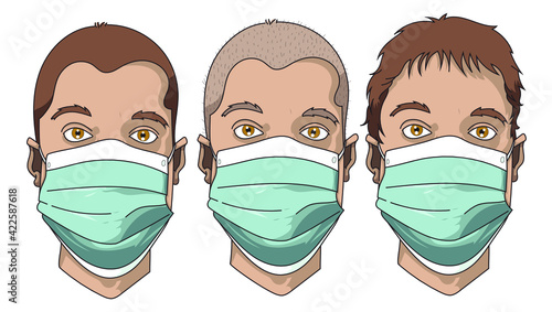 Masque chirurgical contre le covid