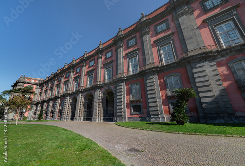 exterior of Royal Palace in Capodimonte park