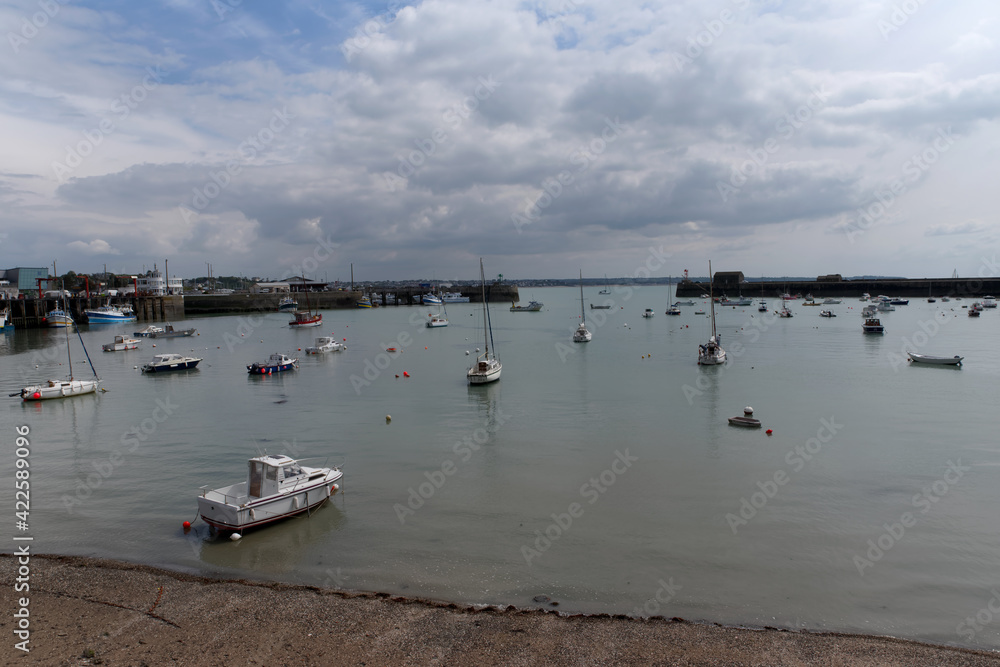 Granville harbor in the Cotentin coast Granville harbor in the Cotentin coast