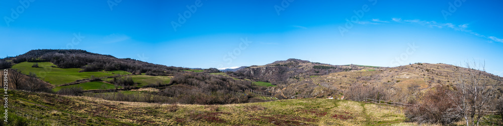 vue panoramique de la région Auvergne