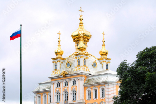 Photos Peterhof Church of Grand Palace in Petrodvorets, Russian Federation