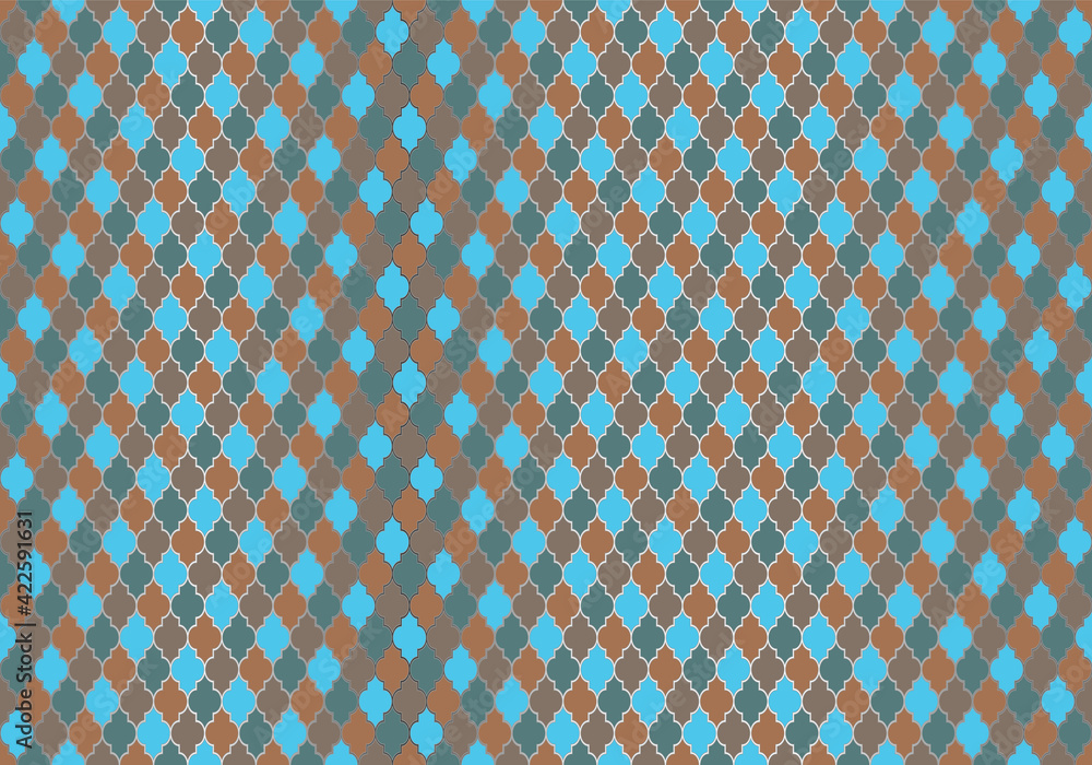 Turkish Mosque Window Vector Seamless Pattern. Moroccan muslim background. Turkish Mosque Window Vector Seamless Pattern. Moroccan muslim background.