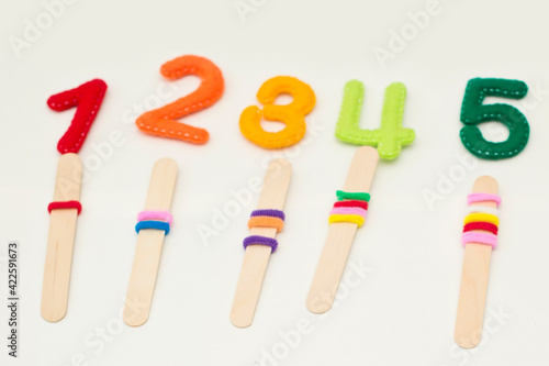 Fotografie logic and counting game for early education
