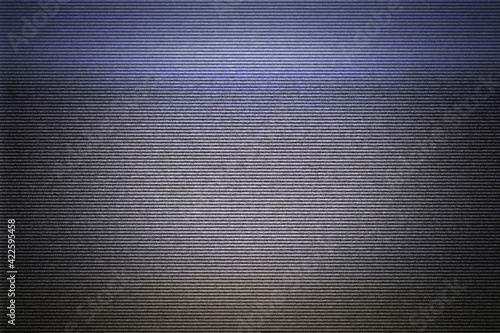 Intentional distortion, noise and scanlines: the blank screen of an old VHS player connected to a tv, cyan yellow color zones (bad signal, damaged tape).
