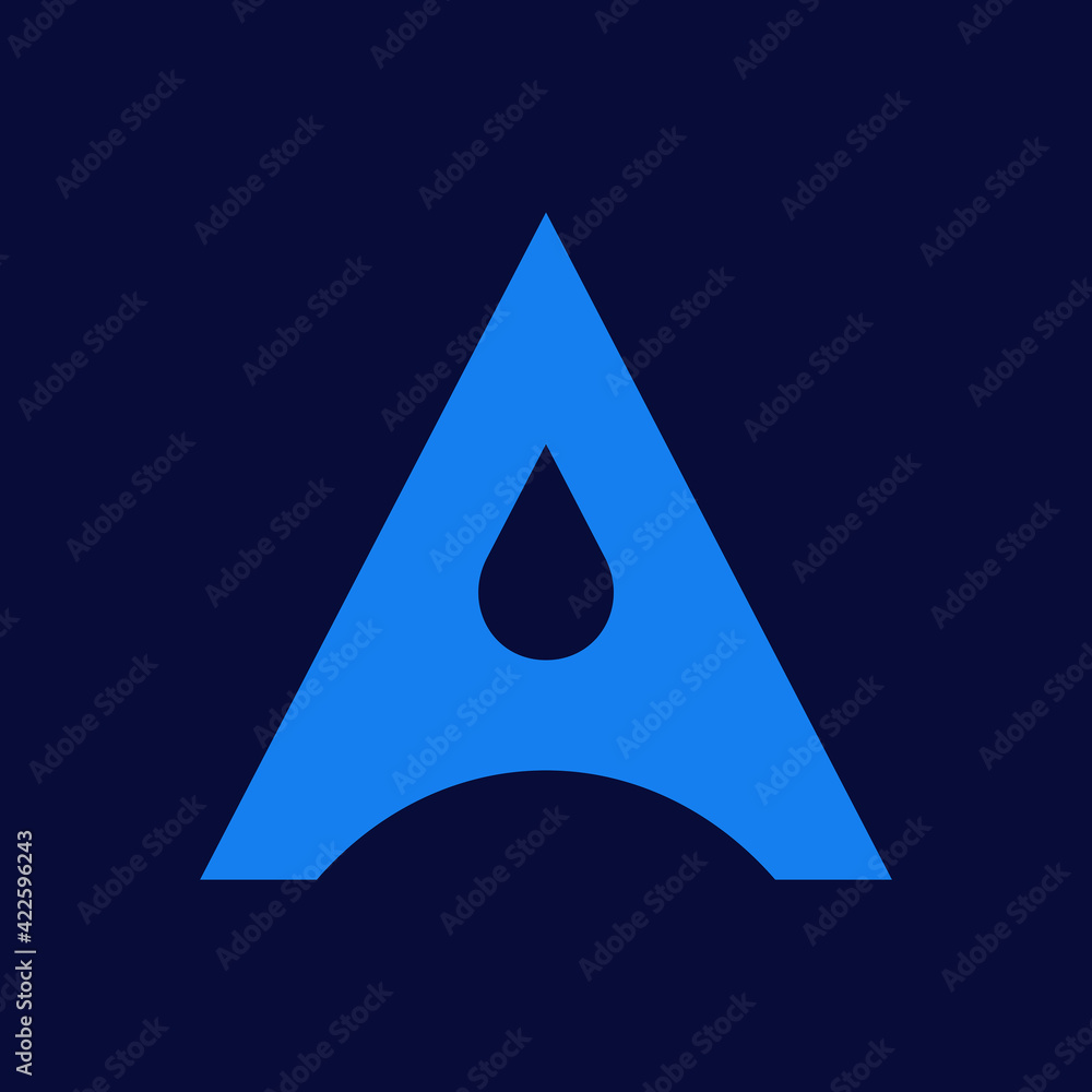 Fototapeta premium Letter A logo. Icon design. Template elements - vector sign
