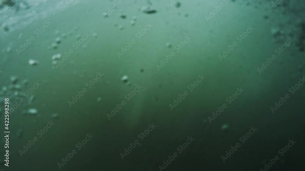 Ocean wave barrels and breaks on the shore. Campeche surf spot in Brazil Ocean wave barrels and breaks on the shore. Campeche surf spot in Brazil