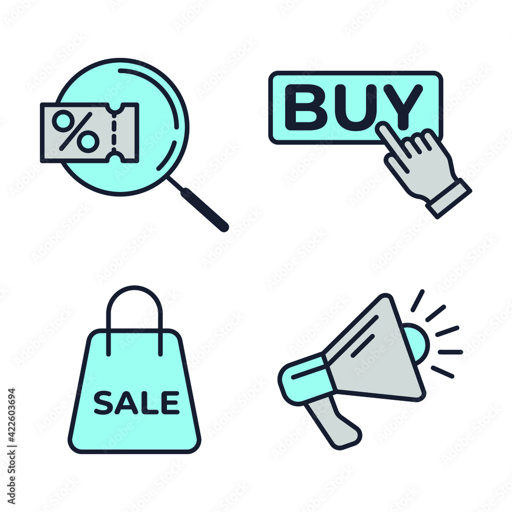 Set of online shopping and delivery icon. E-commerce pack symbol template for graphic and web design collection logo vector illustration Set of online shopping and delivery icon. E-commerce pack symbol template for graphic and web design collection logo vector illustration