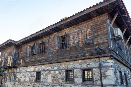 Old houses at old town of Sozopol, Bulgaria