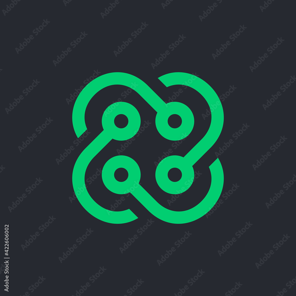 Fototapeta premium Abstract logo. Icon design. Template elements - vector sign