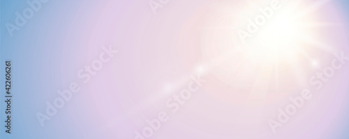 bright sunny sky background with copy space