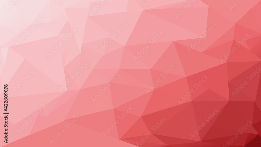Obraz premium Polygons in red and white pattern, geometric graphic with triangles.