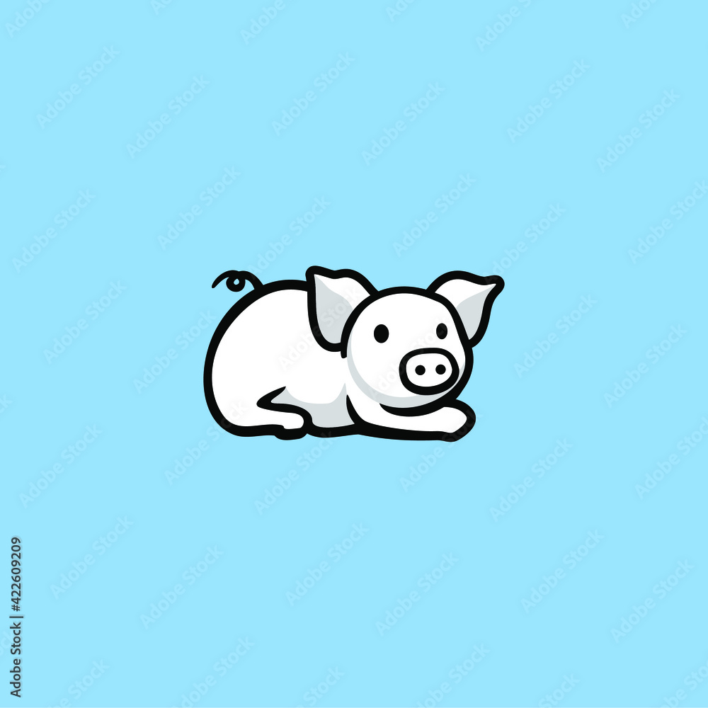 pig icon, piggy logo isolated on white background pig icon, piggy logo isolated on white background