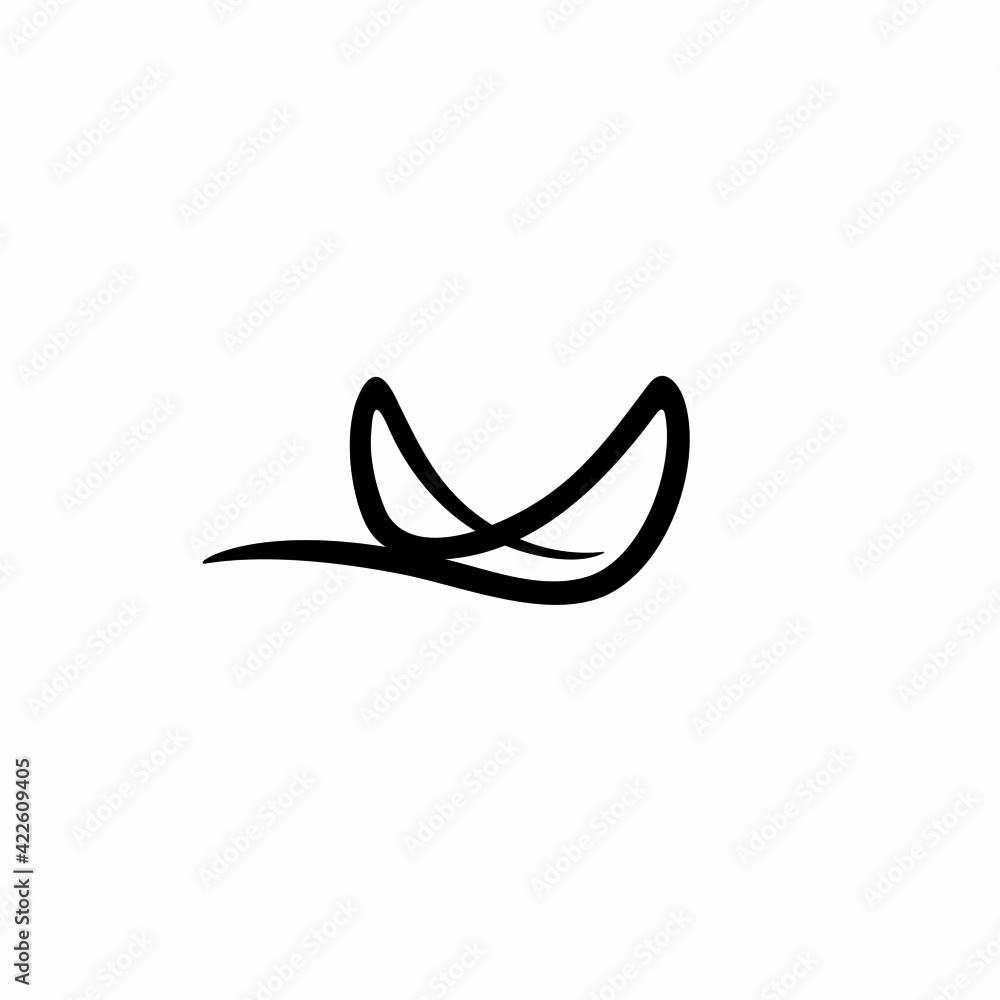 Obraz premium Stingray logo design vector template