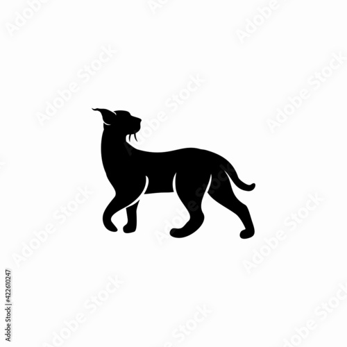 lynx icon logo icon vector illustration