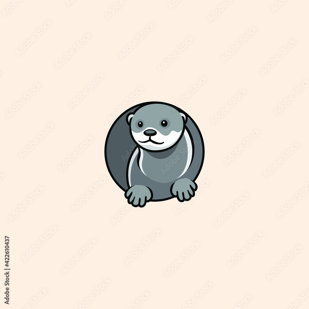 otter logo vector illustration design otter logo vector illustration design