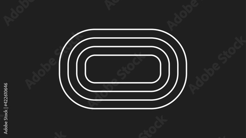 Running track icon. Place for sporting events.Vector illustration
