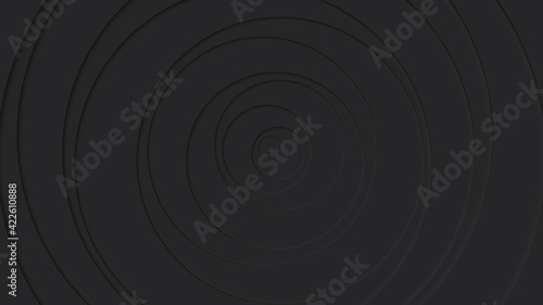Neumorphism vector background. Minimal style black neumorphism website banner. Neumorphic UI UX interface design. Modern webdesign. Geometric black 3d wallpaper.