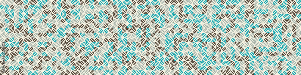 Fototapeta premium Abstract Geometric Pattern generative computational art illustration