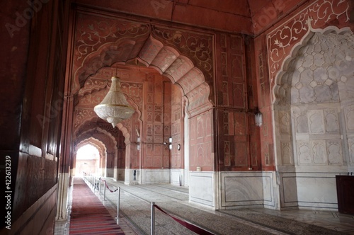 La Jama Masjid mosqu  e  Shahjah  nab  d  Delhi  Rajasthan  Inde