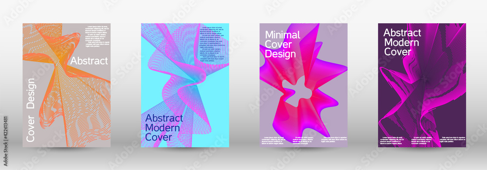 Creative backgrounds from abstract lines to create a fashionable abstract cover, banner, poster, booklet.