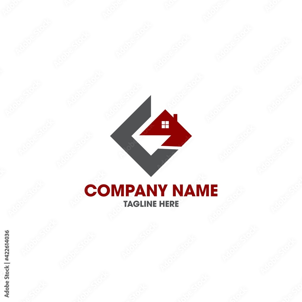 letter G home logo design letter G home logo design