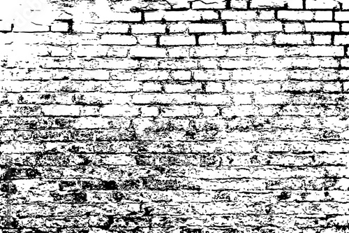 Old dark dirty crumbling grungy ancient brickwall. Uneven messy pitted rot surface of fissured decor. Ruined daub of crannied retro fortress. Rusty grime decayed rustic dusty wall block for 3D design