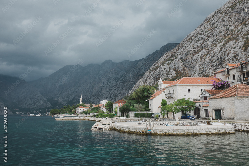 view of kotor bay country