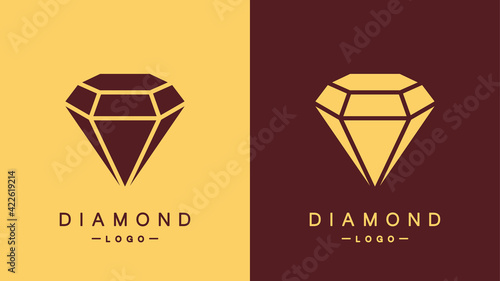 Diamond logos. Modern style. Vector illustration.