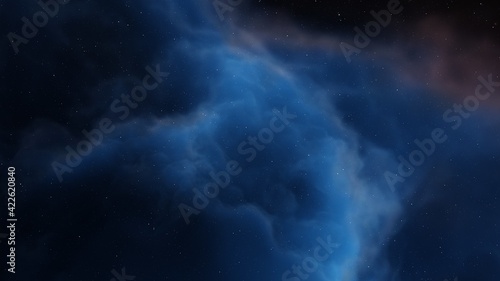 Fototapeta Naklejka Na Ścianę i Meble -  Colorful cosmos with stardust and milky way. Magic color galaxy. Infinite universe and starry night. 3d render