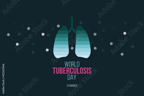 Vector illustration of World Tuberculosis Day. Healthcare poster,  banner,  and social media post design.