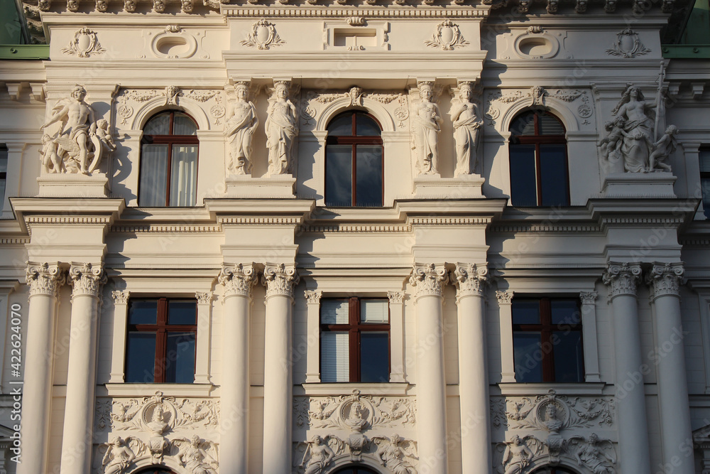 Obraz premium baroque residential (?) building in vienna (austria)