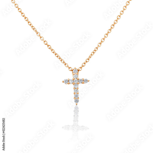 golden cross necklace