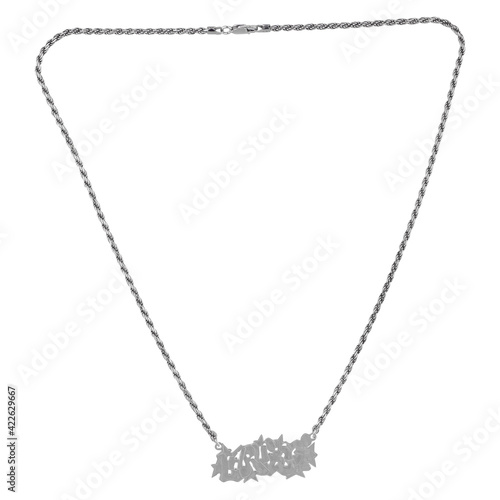 pearl necklace isolated on white