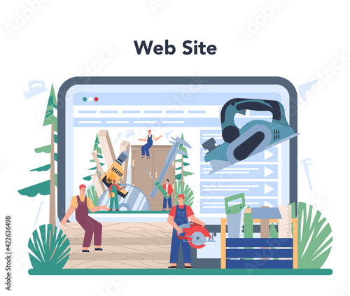 Wood products production operator online service or platform