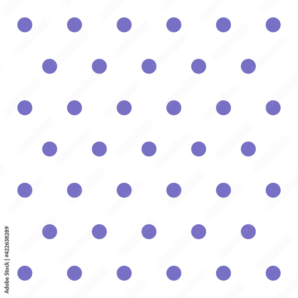 Easter pattern polka dots. Template background in violet and white polka dots . Seamless fabric texture. Vector illustration
