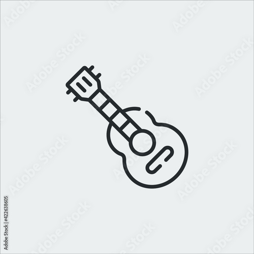 guitar icon vector sign symbol