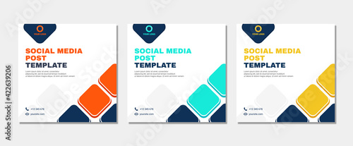 Set of modern abstract Unique Editable Social Media banner Template.Promotional web banner for social media post.Elegant sale ads and discount promo © nawaitgraph