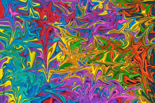 Wallpaper Mural Distorted liquify colourful background. Vibrant saturated geometric patterns Torontodigital.ca