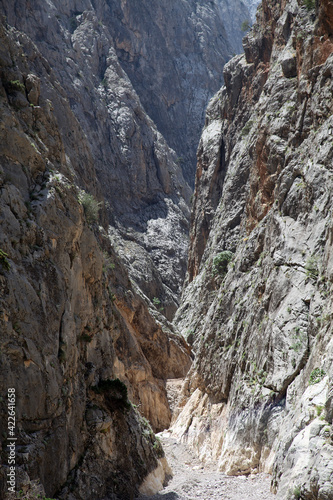 Dark Canyon at Kemaliye (Egin) in Erzincan, Turkey. Kemaliye is extreme sport center in Eastern Turkey.