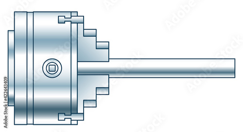 Lathe chuck tool illustration