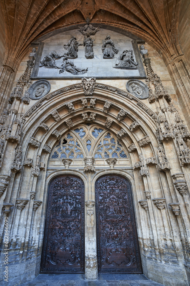 Portico of the Cathedral of Oviedo (Uviéu)
