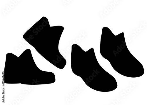 Rubber boots and galoshes included.