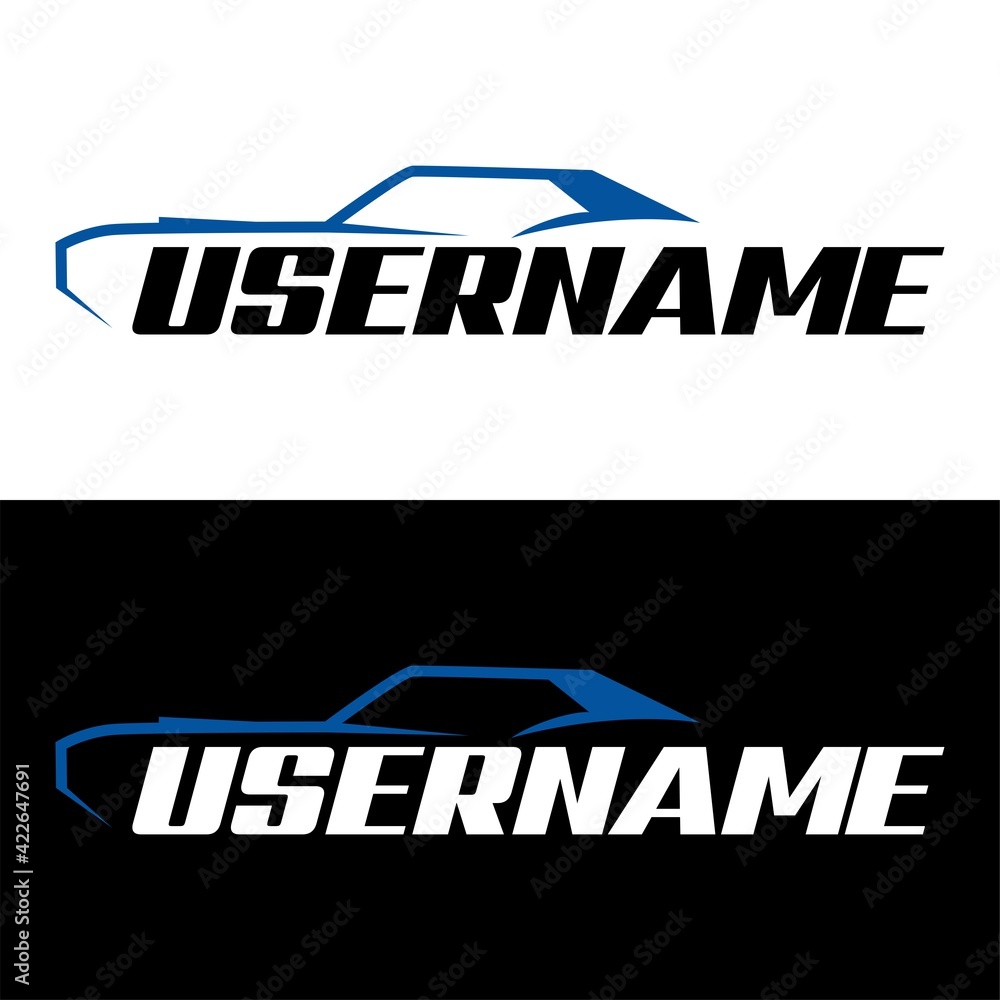 Obraz premium car line design logo vector