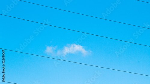 Nubes en un día soleado.