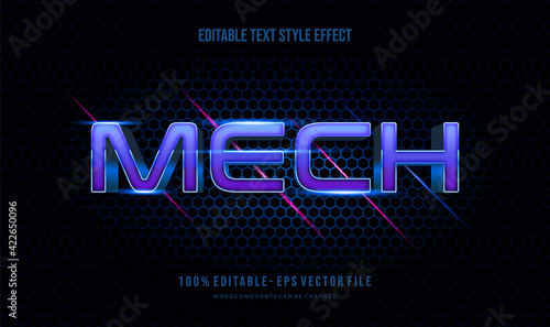 Modern editable text effect vibrant modern color shiny. Text style effect. Editable fonts vector files	