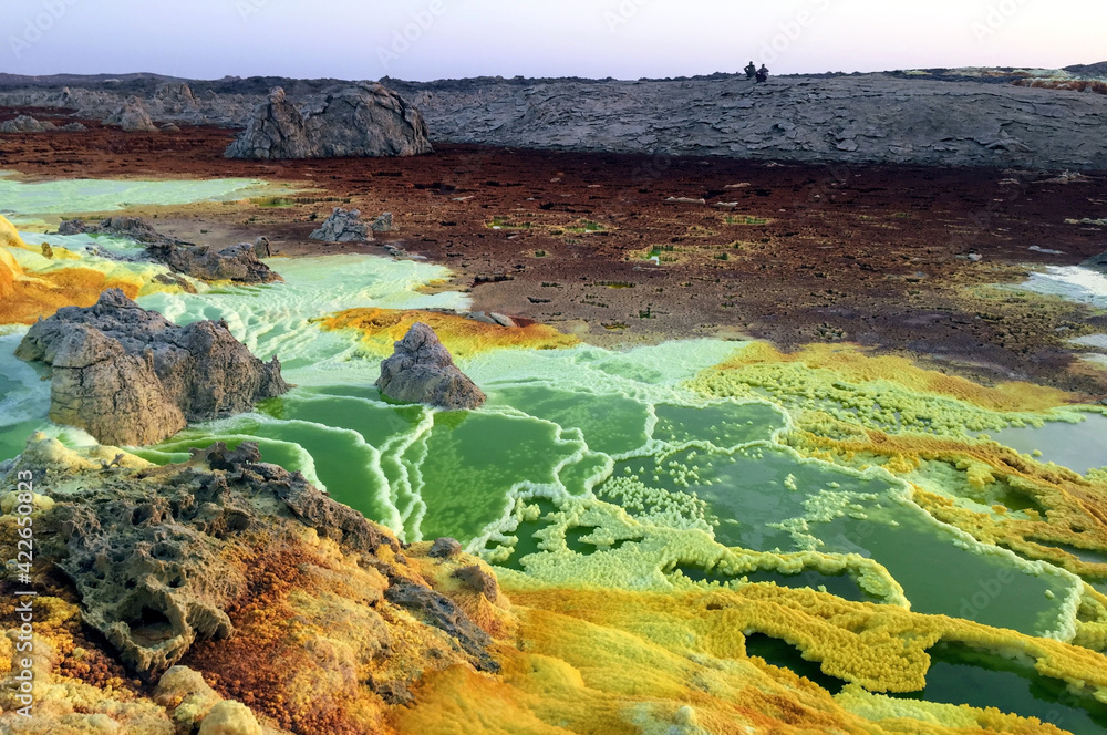 Paysages de Dallol, désert de Danakil, Éthiopie