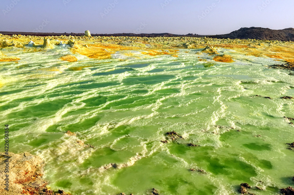 Paysages de Dallol, désert de Danakil, Éthiopie