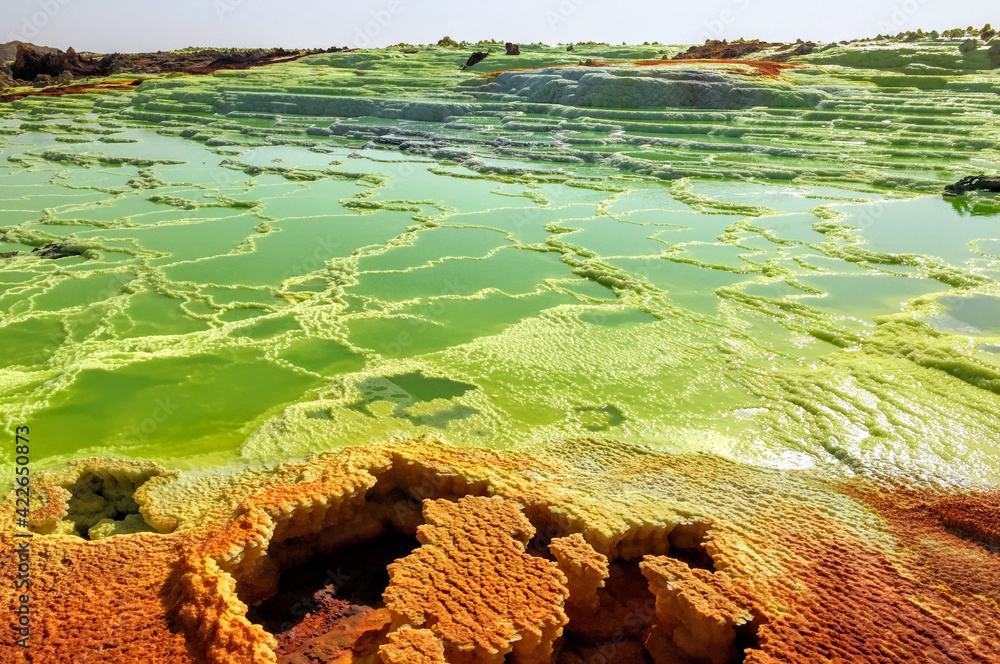 Paysages de Dallol, désert de Danakil, Éthiopie
