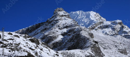 Lobuche East, popular climbing peak in Nepal. photo