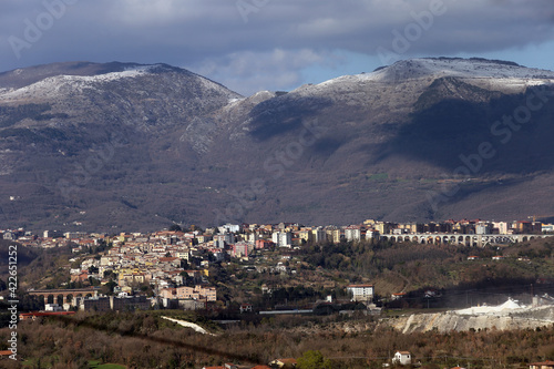 Isernia, Italy - 23th march 2021: Panorama of the city